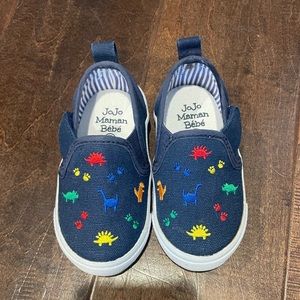 Jojo Maman Bébé toddler / baby boy Dino shoes in Navy
